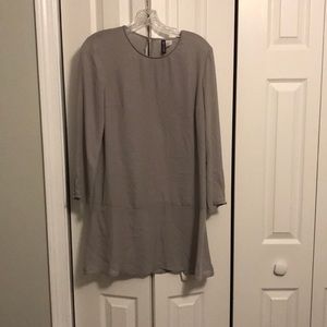 H&M gray drop waist dress